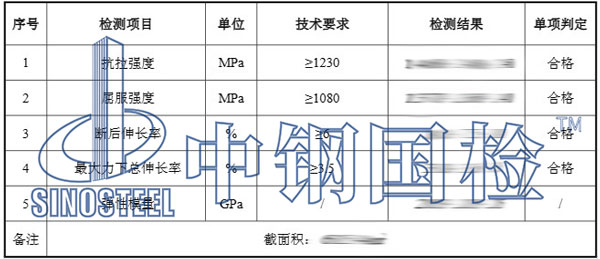 钢棒检测项目结果