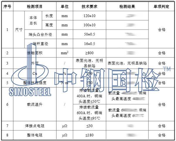杂散电流检测项目结果