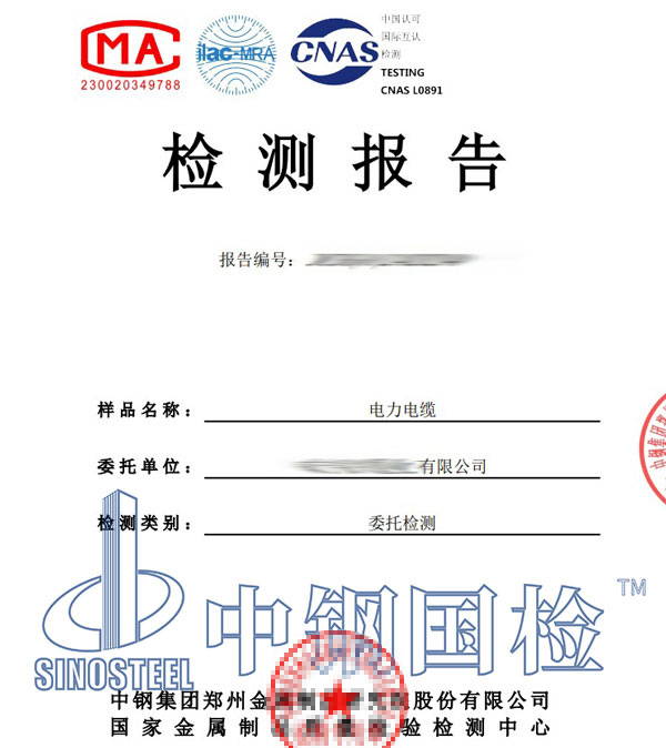 电缆耐火检测报告