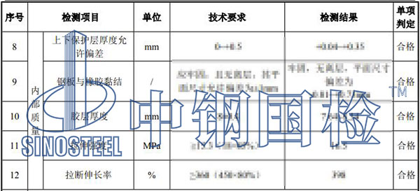 支座型检结果