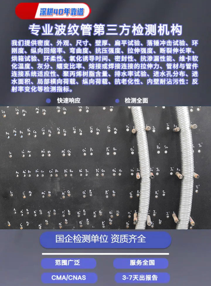 双壁波纹管检测